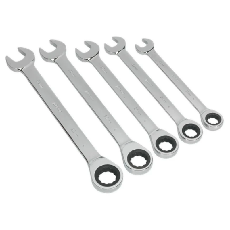 Siegen Combination Ratchet Spanner Set 5pc Metric